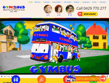 Tablet Screenshot of gymbus.com.au